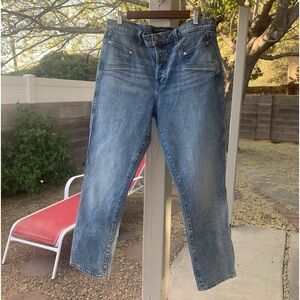 Veronica Beard jeans Ryleigh Slim straight high rise blue mist color size 31/12